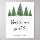 Winterbomen baby's zweten poster (Voorkant)