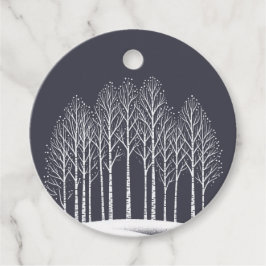 Winterbomen Bedankjes Labels