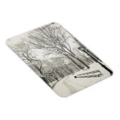 Winterbomen bedekt met sneeuw magneet (Rechterzijde)