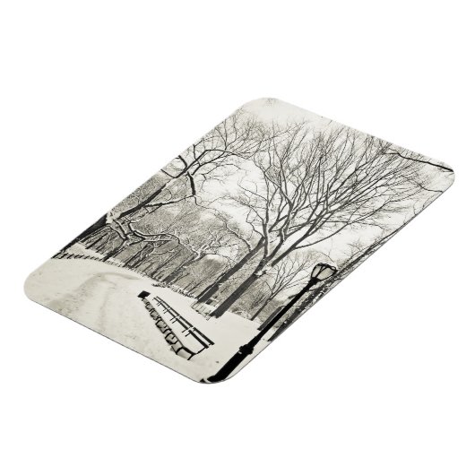 Winterbomen bedekt met sneeuw magneet (Linkerzijde)