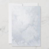 winterbomen berg vakantie bruiloft uitnodiging (Achterkant)