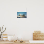 Winterbomen bij zonsopgang poster (Keuken)