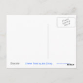 Winterbomen blauw briefkaart (Achterkant)