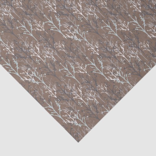 Winterbomen Bossen Winterbomen Tissuepapier (Detail)