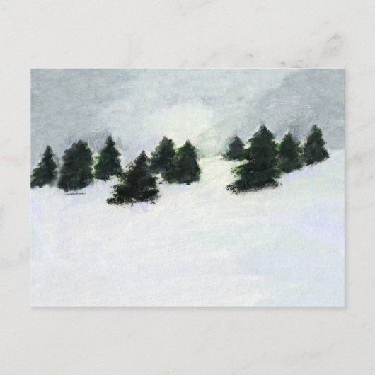 Winterbomen Briefkaart (Voorkant)