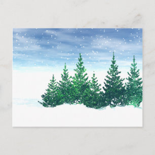 Winterbomen Briefkaart