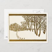 Winterbomen Briefkaart (Voorkant / Achterkant)