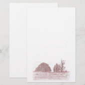 WINTERBOMEN BRIEFPAPIER (Voorkant / Achterkant)