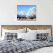 WINTERBOMEN CANVAS AFDRUK (Insitu (Slaapkamer))