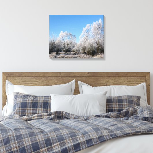 WINTERBOMEN CANVAS AFDRUK (Insitu (Slaapkamer))