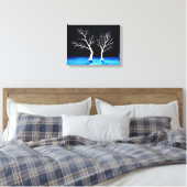 Winterbomen – Canvas Print (Insitu (Slaapkamer))
