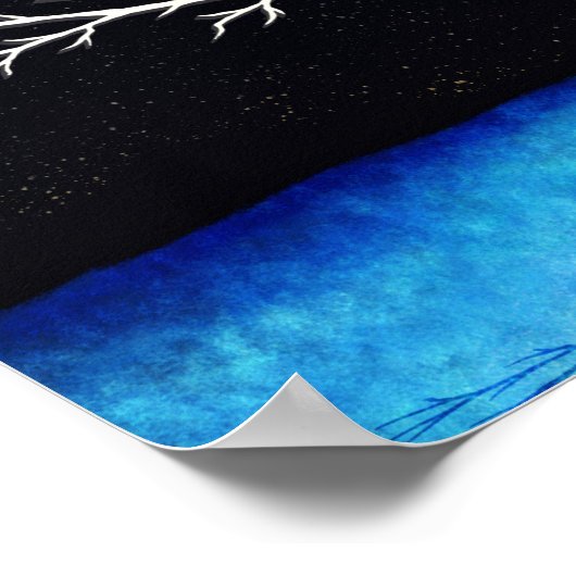 Winterbomen – Digitale kunst Print (Hoek)