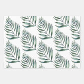 Winterbomen en -bladeren inpakpapier vel (Voorkant 3)