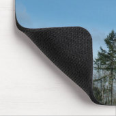 Winterbomen en blauwe lucht muismat (Hoek)