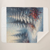 Winterbomen en Bloemen Deken (Voorkant (horizontaal))