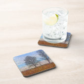 Winterbomen en Boerderijen hekken — Pasture Art Drankjes Onderzetter (Rechterzijde)