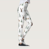 Winterbomen en Kerstmis hertenpatroon Leggings (Rechts)