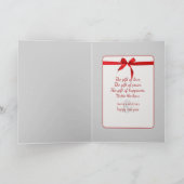 Winterbomen en weg voor Kerstmis Feestdagen Kaart (Binnen)