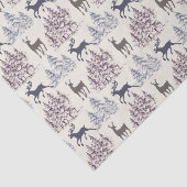 Winterbomen en wilde deer tissuepapier (Detail)