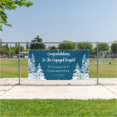 Winterbomen Felicitaties Verlovingsfeestje Spandoek (Insitu)