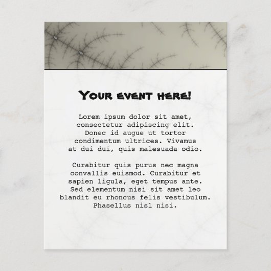 Winterbomen Fractal Flyer (Voorkant)