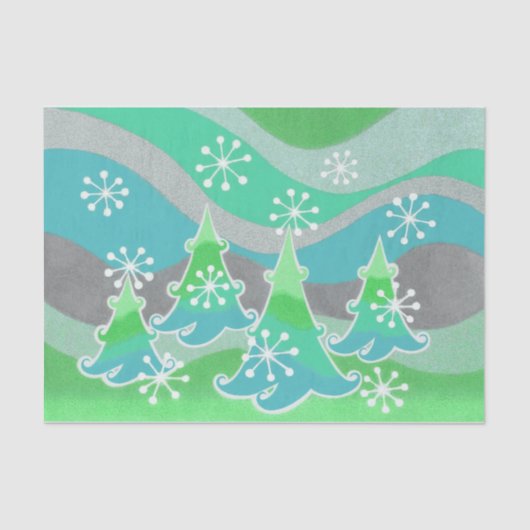 Winterbomen Groenboek Tissuepapier (Voorkant)