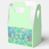 Winterbomen Groene gunstbox Bedankdoosjes (Geopend)