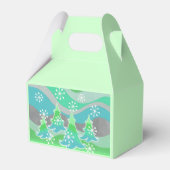 Winterbomen Groene gunstbox Bedankdoosjes (Voorkant Zijde)