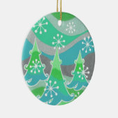 Winterbomen Groene ornament (Rechts)