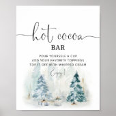 Winterbomen Hoe Caca Bar Poster (Voorkant)