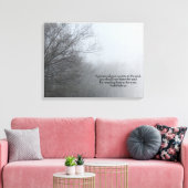 Winterbomen in Fog - Khalil Gibran Quote Canvas Afdruk (Insitu (Woonkamer))
