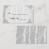 Winterbomen in Grijze Trouwplaatskaarten Plaatskaartje (Voorkant / Achterkant)