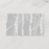 Winterbomen in Grijze Trouwplaatskaarten Plaatskaartje (Achterkant)