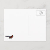 Winterbomen in het landschap van Dawn Montana Briefkaart (Achterkant)