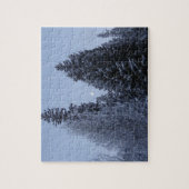 Winterbomen in het landschap van Dawn Montana Legpuzzel (Verticaal)