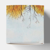 winterbomen in het schilderachtig najaarslandschap bedankdoosjes (Bovenkant)