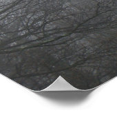 Winterbomen in mist - Khalil Gibran citaat Poster (Hoek)