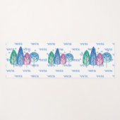 Winterbomen in vlooienpografie yogamat (Voorkant (horizontaal))