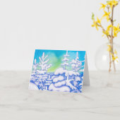 Winterbomen Kaart (Gele Bloem)