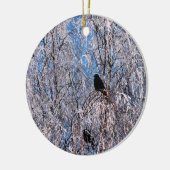 WINTERBOMEN KERAMISCH ORNAMENT (Links)