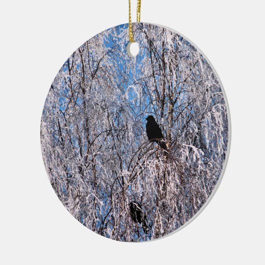 WINTERBOMEN KERAMISCH ORNAMENT (Links)