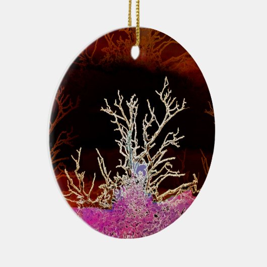 WINTERBOMEN KERAMISCH ORNAMENT (Rechts)