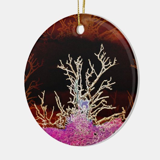 WINTERBOMEN KERAMISCH ORNAMENT (Links)