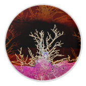 WINTERBOMEN KERAMISCHE KNOP (Voorkant)