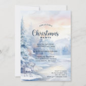 Winterbomen kerstfeest kaart (Voorkant)