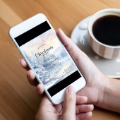 Winterbomen kerstfeest kaart