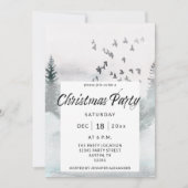 Winterbomen kerstfeest kaart (Voorkant)