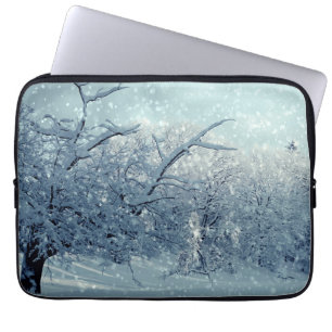 Winterbomen Landschap Laptop Sleeve