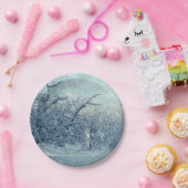 Winterbomen Landschap Papieren Bordje (Feest)