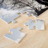 Winterbomen langs een Landes Cornwall England Legpuzzel (Zijkant)